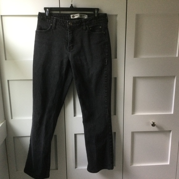 Harley Davidson Black Bootcut Jeans - Picture 3 of 7